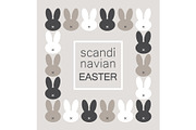 Cute Scandinavian Easter Bunny card