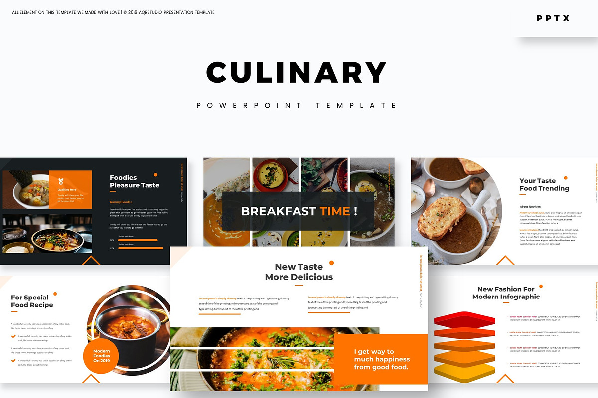 Culinary - Powerpoint Template in PowerPoint Templates - product preview 8