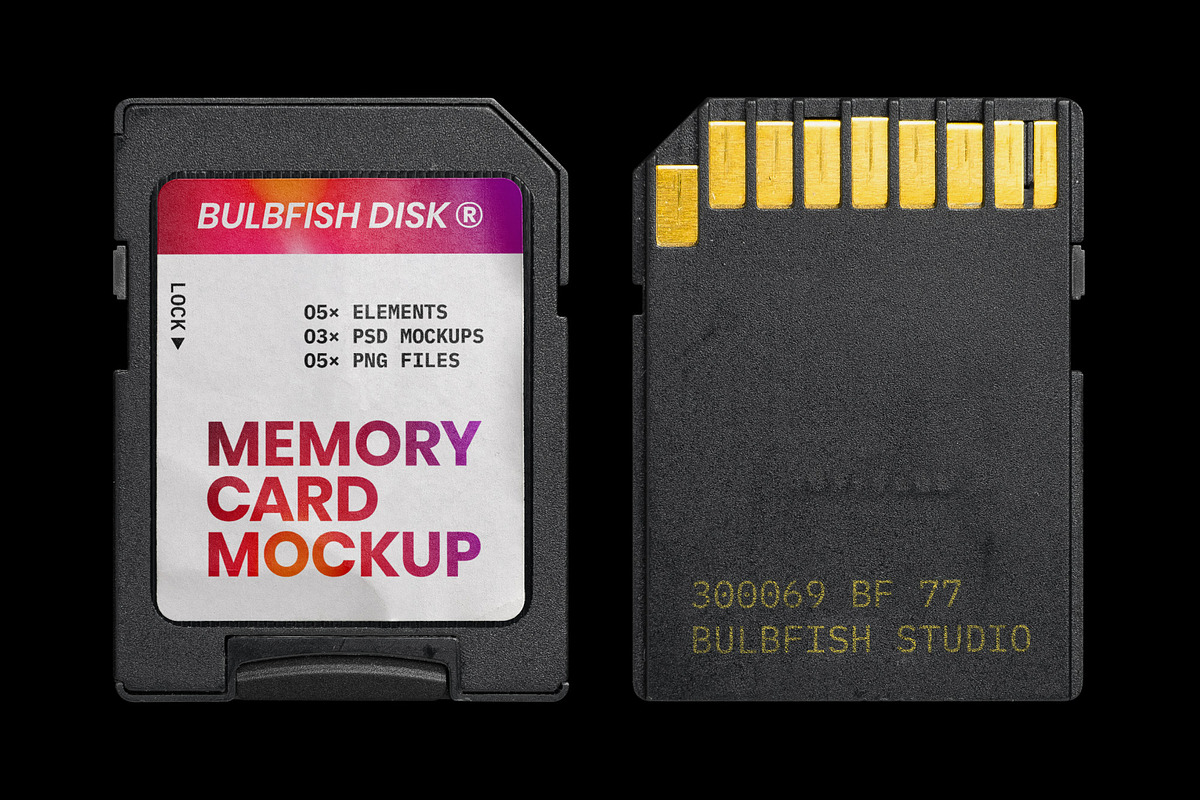 Memory Card Mockup in Mockup Templates - product preview 8