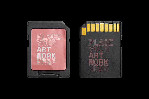 Memory Card Mockup in Mockup Templates - product preview 3