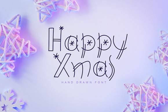 Happy Xmas Hand Drawn Font in Display Fonts - product preview 7