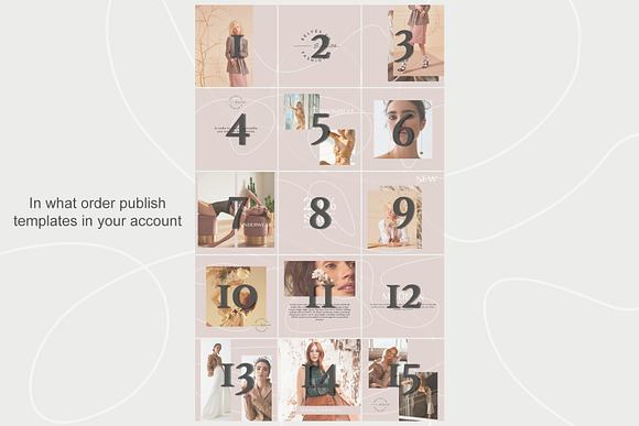 Instagram puzzle template - Lines in Instagram Templates - product preview 7
