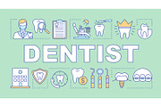 Dentist word concepts banner