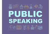 Public speaking skill banner