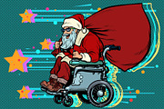 Santa Claus is an active wheelchair