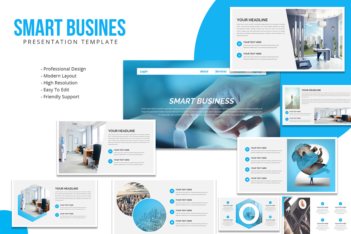 Smart Business Powerpoint Template in PowerPoint Templates - product preview 8