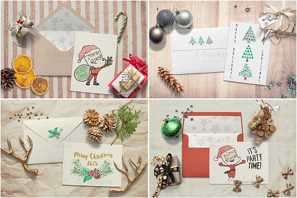 Holiday Props CardSet MockUps & More in Scene Creator Mockups - product preview 5