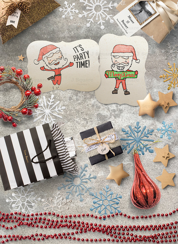 Holiday Props CardSet MockUps & More in Scene Creator Mockups - product preview 7