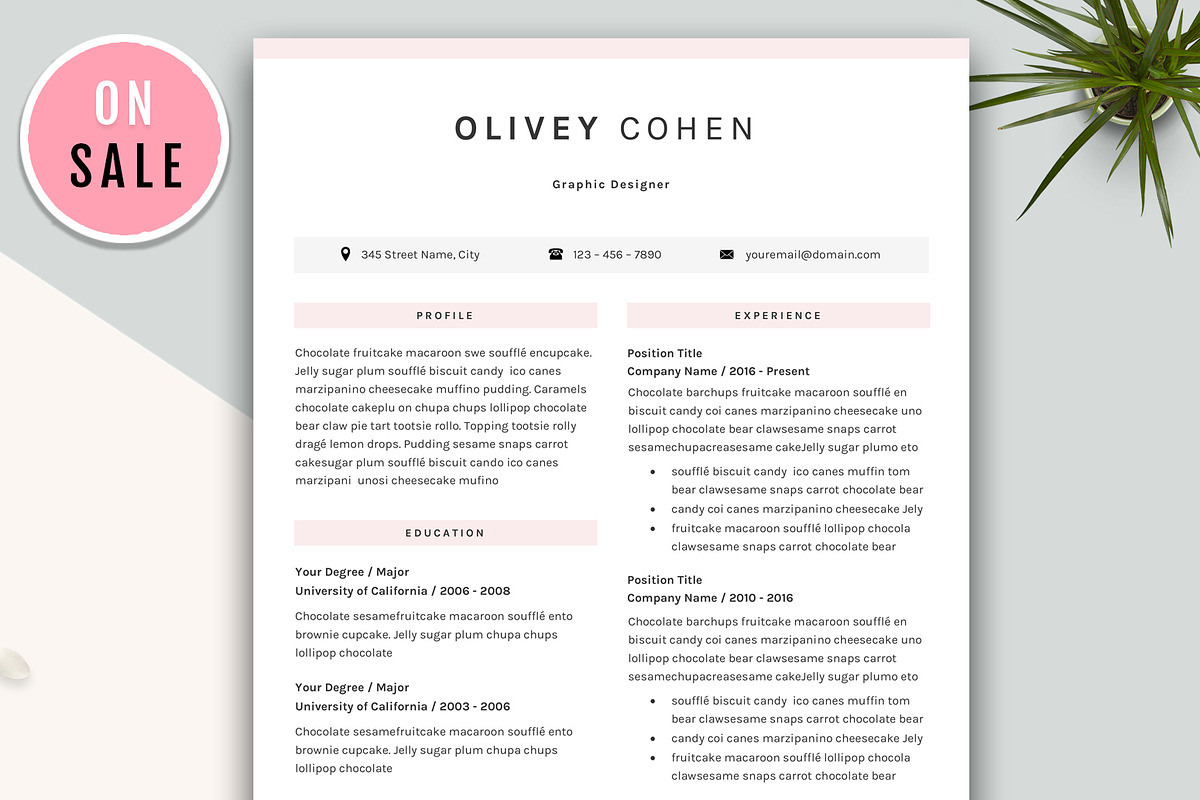 Creative Resume CV Template in Letter Templates - product preview 8