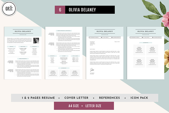 CV Resume Template Bundle Vol 5 in Letter Templates - product preview 6