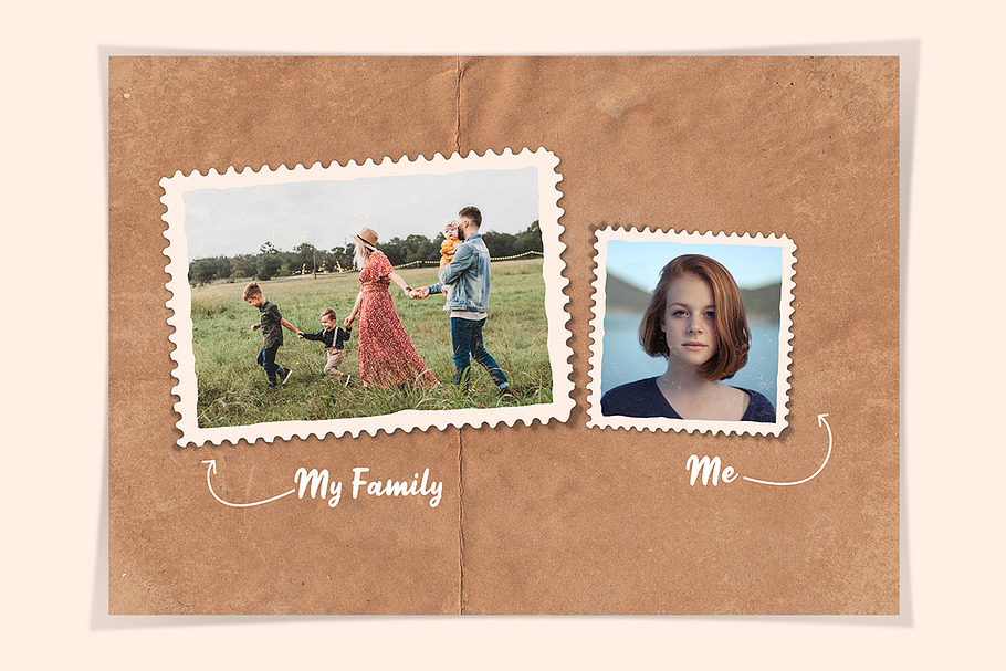 Stamps Style Photo Templates