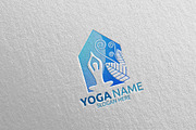 Yoga and Spa Lotus Flower logo 49