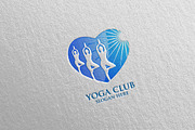 Yoga and Spa Lotus Flower logo 52