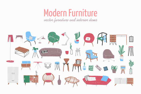 Modern furniture set