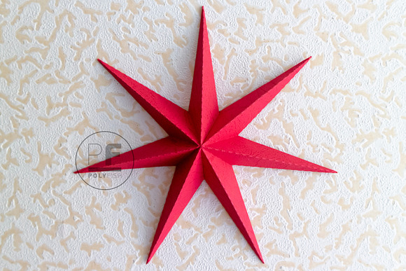 DIY Polygonal stars 3D model templat in Templates - product preview 3