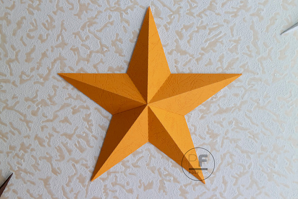 DIY Polygonal stars 3D model templat in Templates - product preview 8