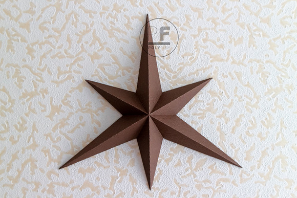 DIY Polygonal stars 3D model templat in Templates - product preview 10