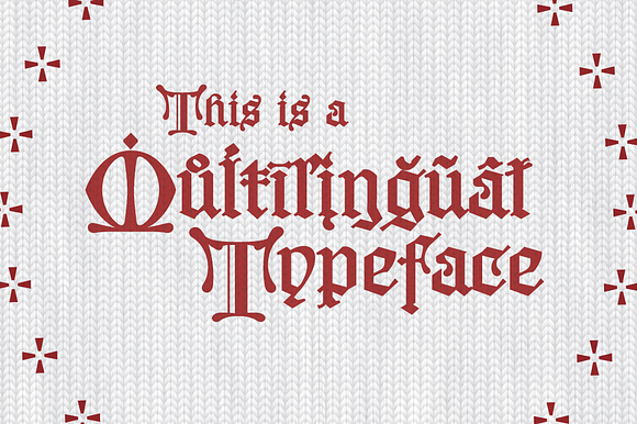 Santa Claus - Christmas Font in Blackletter Fonts - product preview 3