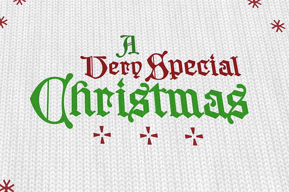 Santa Claus - Christmas Font in Blackletter Fonts - product preview 4