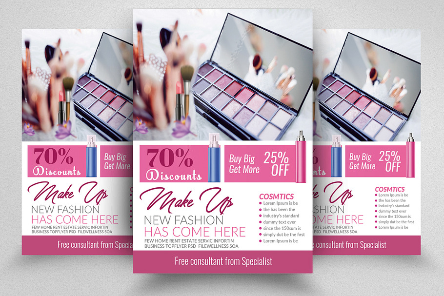 Cosmetics Discount Offer Flyer in Flyer Templates - product preview 8