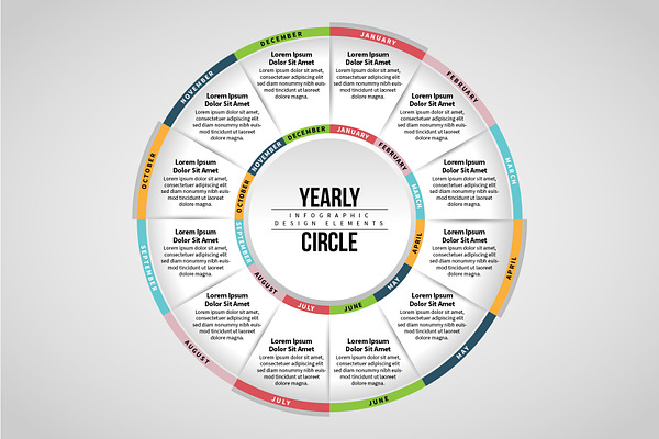Yearly Circle Infographic