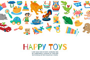 Baby toys to play vector