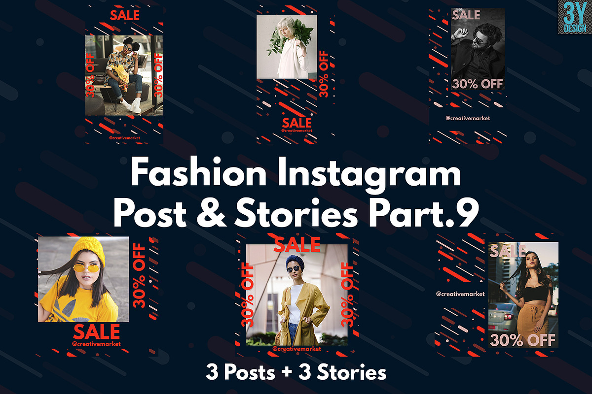 Fashion Instagram Posts & Stories in Instagram Templates - product preview 8