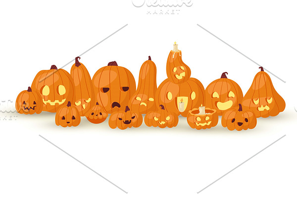 Halloween horror pumpkin-heads Jack