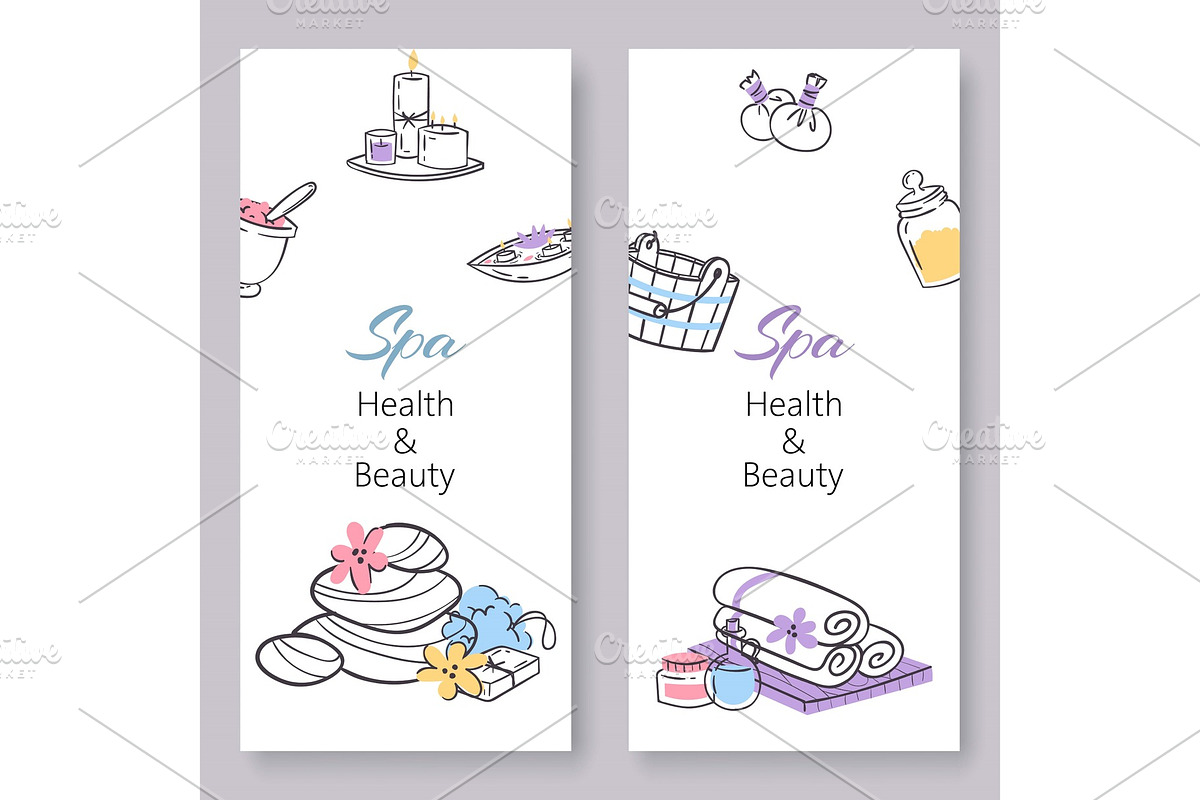 Spa health and beauty vector doodles in Illustrations - product preview 8