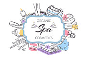 Organic cosmetics for spa shop for