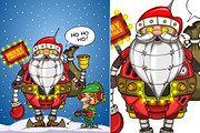 Robot Santa and Elf