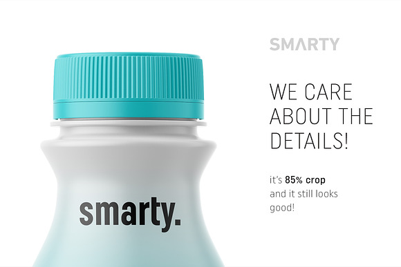 Dairy bottle mockup in Product Mockups - product preview 3