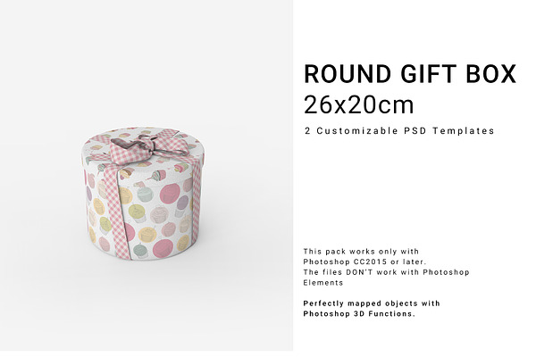 Round Gift Box 26x20cm