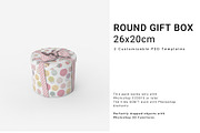Round Gift Box 26x20cm