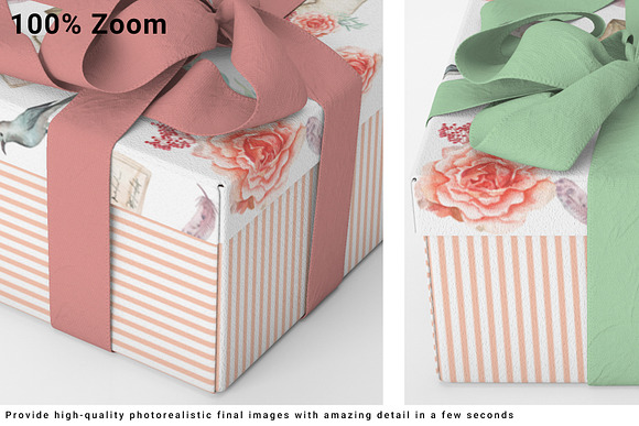Gift Box 35x35x10cm in Product Mockups - product preview 2