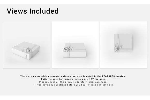 Gift Box 35x35x10cm in Product Mockups - product preview 3