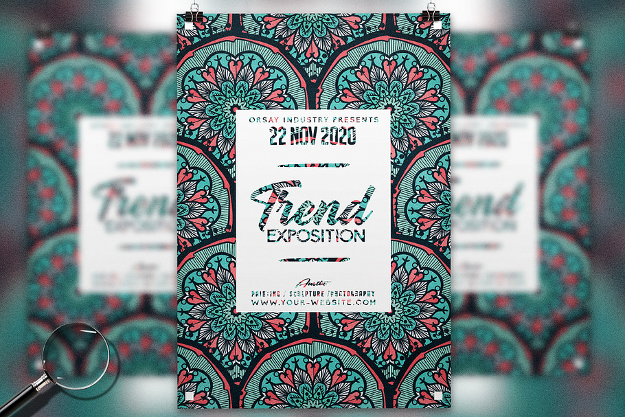 Trend Exposition | Minimal Art Flyer in Invitation Templates - product preview 8
