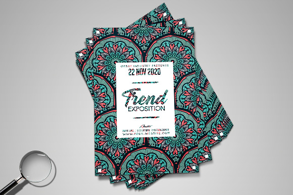 Trend Exposition | Minimal Art Flyer in Invitation Templates - product preview 1