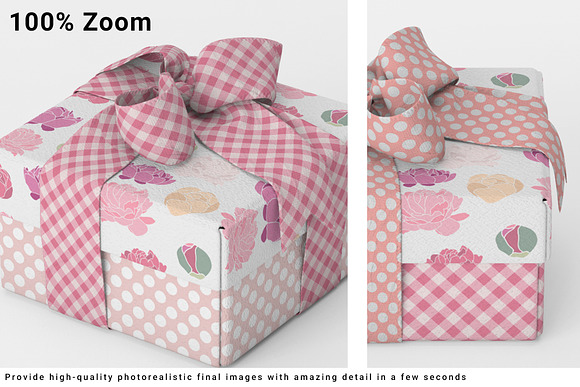 Gift Box 11x11x6cm in Product Mockups - product preview 3