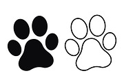 Paw Print. Dog or cat paw
