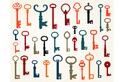 Set of old keys