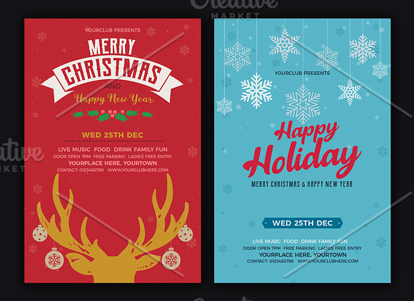 Christmas Flyer / Invitation Set in Invitation Templates - product preview 1