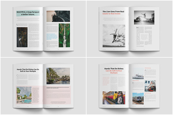 Modern Multiple Magazine Layout in Magazine Templates - product preview 3