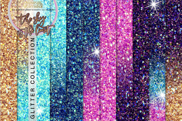 Outer Space Seamless Glitters