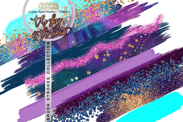 Outer Space Brushes Clipart
