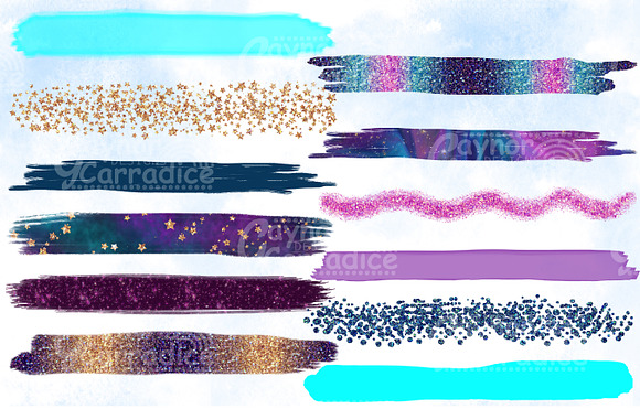 Outer Space Brushes Clipart in Textures - product preview 1