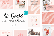 30 Days Instagram Template Kit
