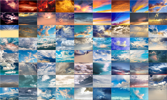 220 Dramatic sky, sunet sky backdrop in Objects - product preview 3