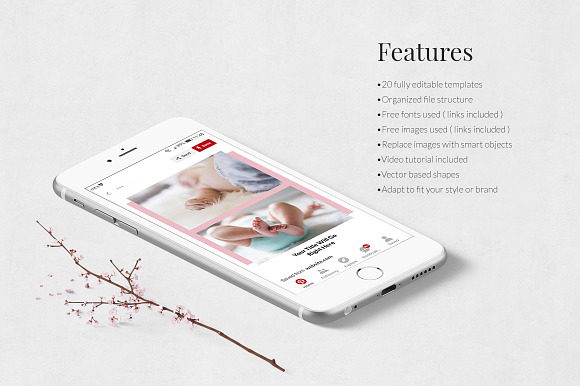 Baby Pinterest Posts in Pinterest Templates - product preview 2