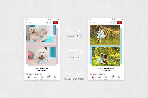 Baby Pinterest Posts in Pinterest Templates - product preview 4